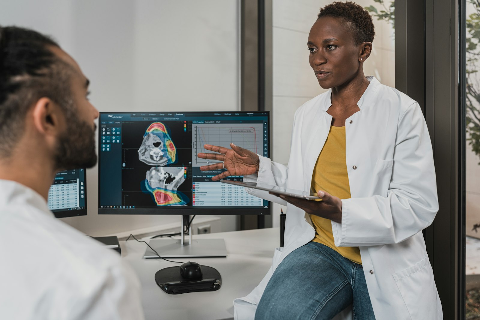 Discussing hormone therapy options